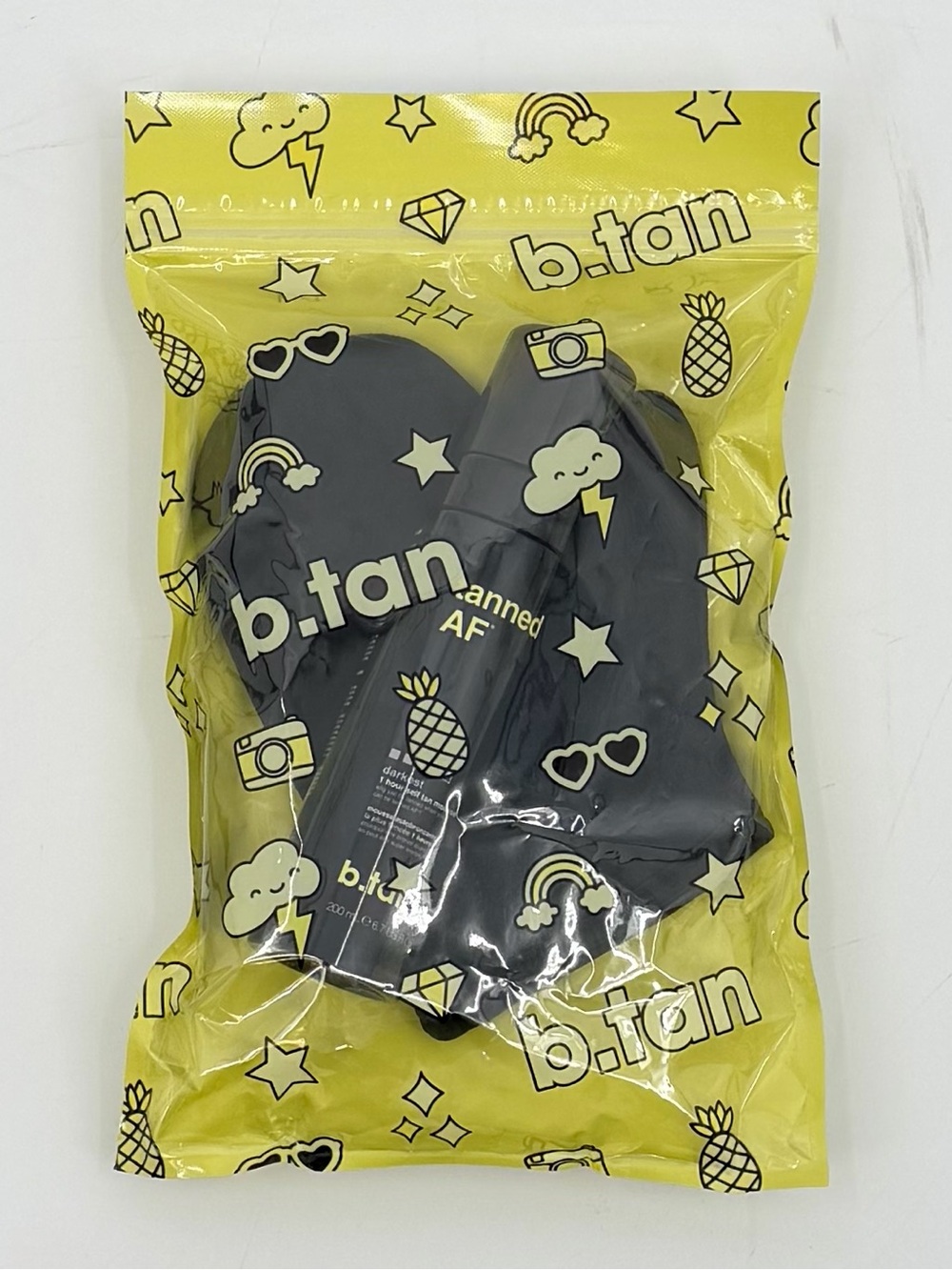 b.tan Tanned AF Self Tan Mousse Bundle with Applicator Mitt Darkest Tan NWT - Picture 6 of 6
